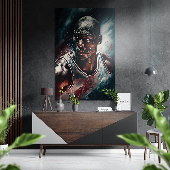Michael Jordan Brushed Aluminum Dibond Wall Art Insigne