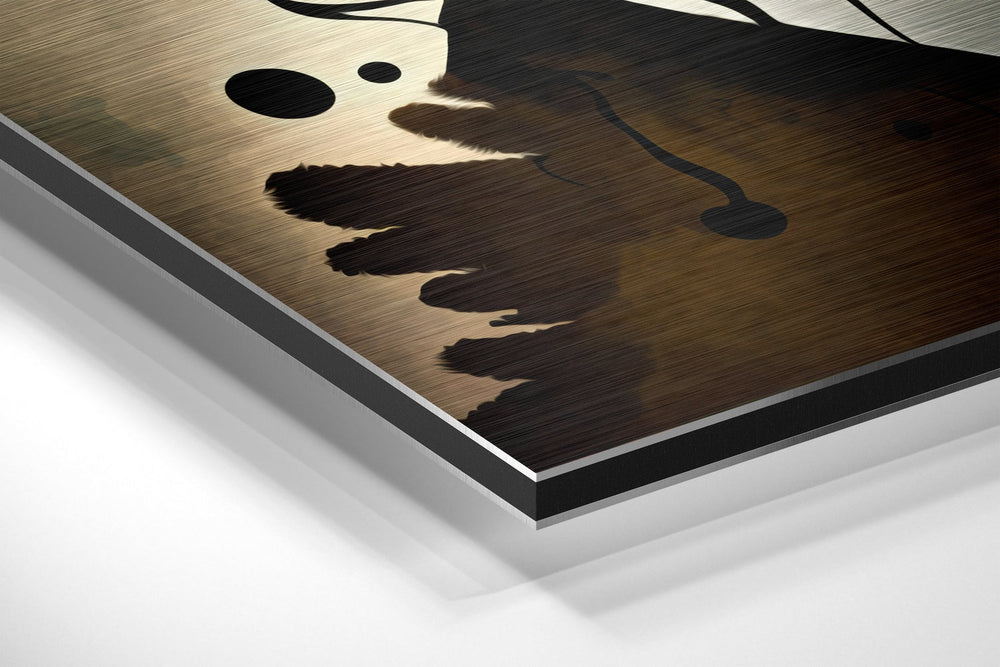 Salvador Dali Brushed Aluminum Dibond Wall Art.