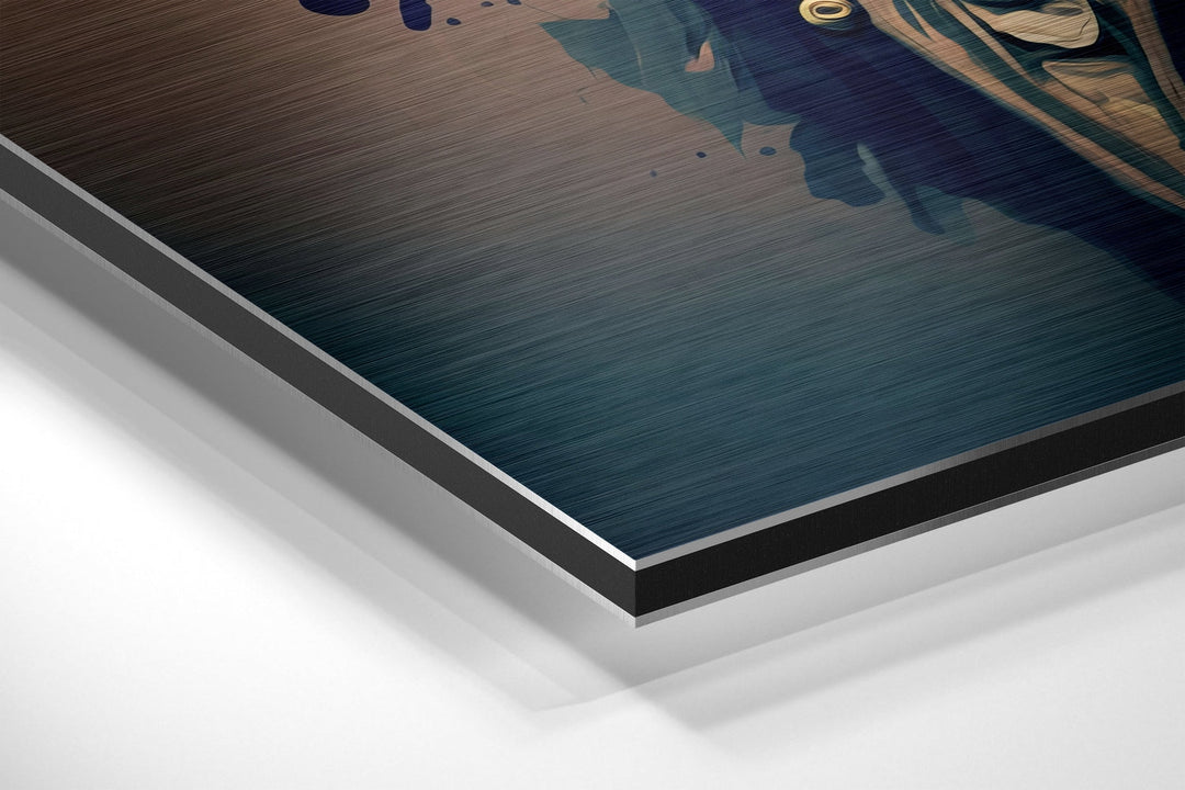 Salvador Dali Brushed Aluminum Dibond Wall Art.