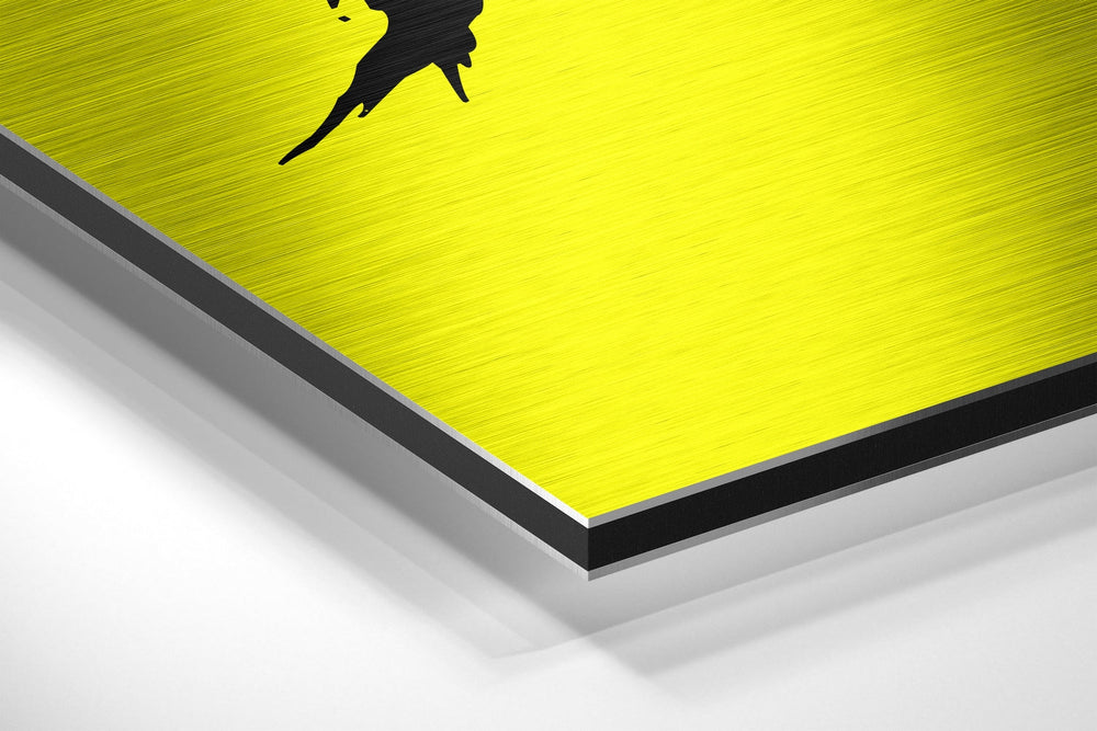 Get Shit Done Brushed Aluminum Dibond Wall Art.