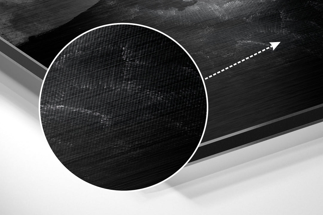 Women Brushed Aluminum Dibond Wall Art.