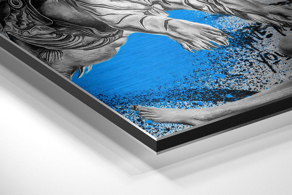 Salvador Dali Brushed Aluminum Dibond Wall Art.