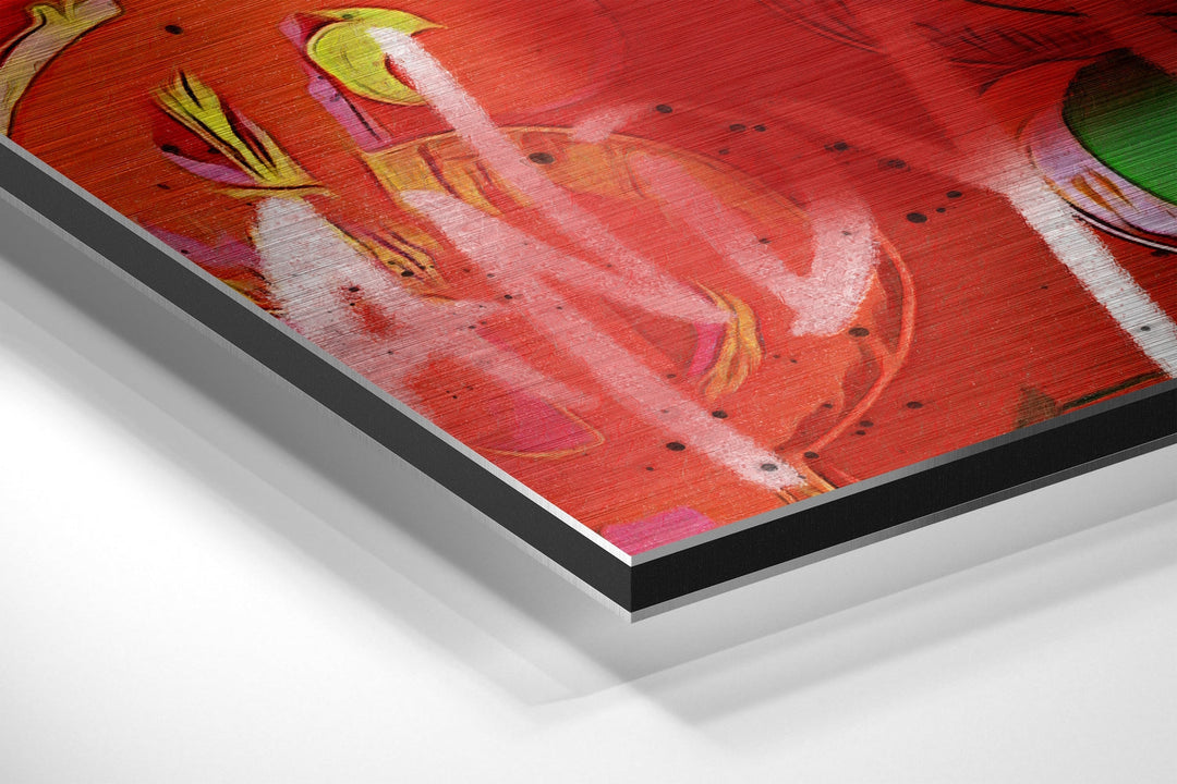 Dollar Brushed Aluminum Dibond Wall Art.