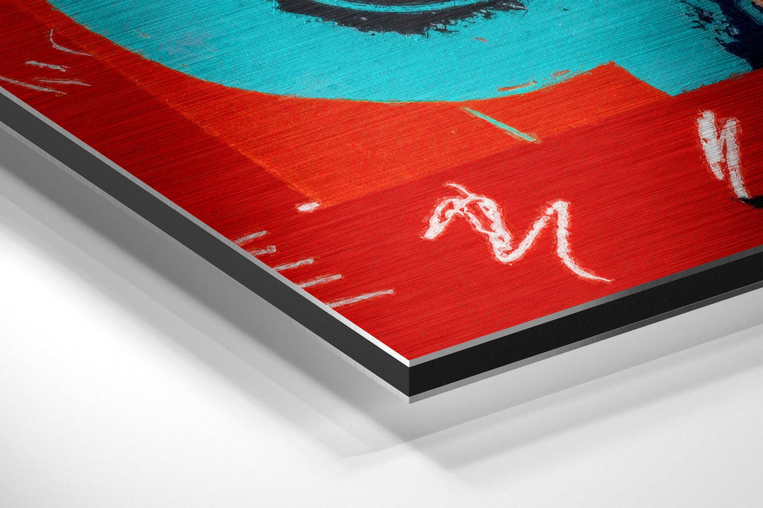 Andy Warhol Brushed Aluminum Dibond Wall Art.
