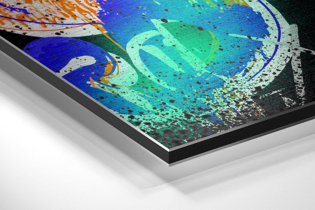 Andy Warhol Brushed Aluminum Dibond Wall Art.