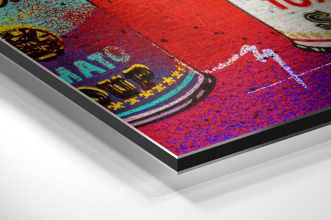 Andy Warhol Brushed Aluminum Dibond Wall Art.