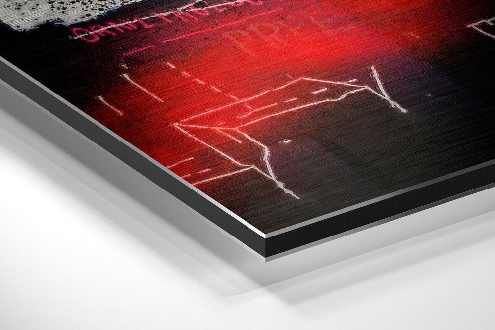 Basquiat Brushed Aluminum Dibond Wall Art.