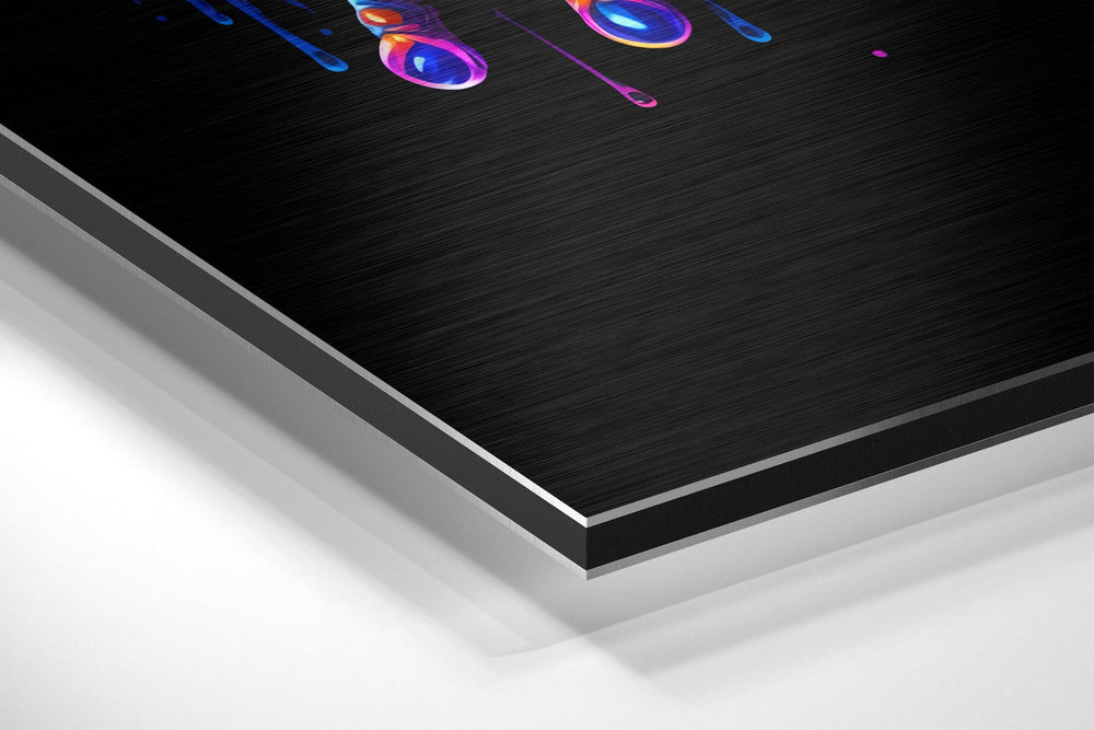 Frog Brushed Aluminum Dibond Wall Art.