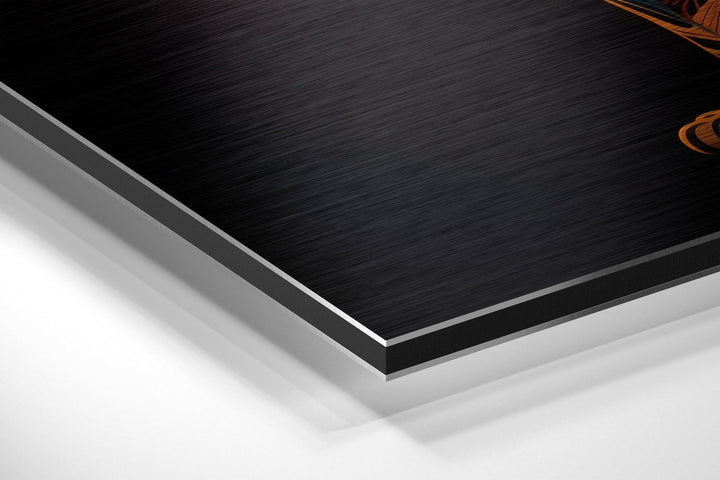 Lion Brushed Aluminum Dibond Wall Art.