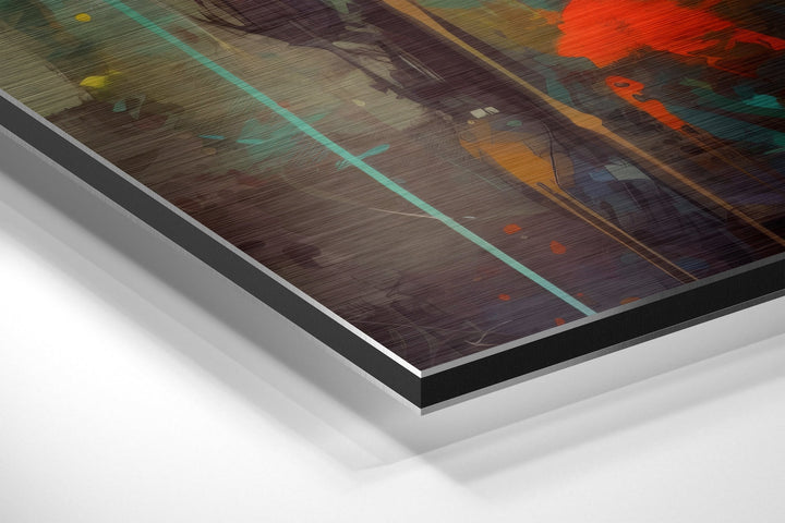 Robot Brushed Aluminum Dibond Wall Art.