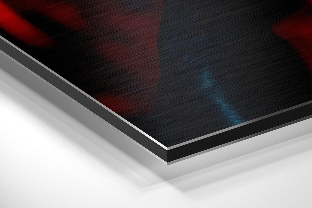Woman Brushed Aluminum Dibond Wall Art.