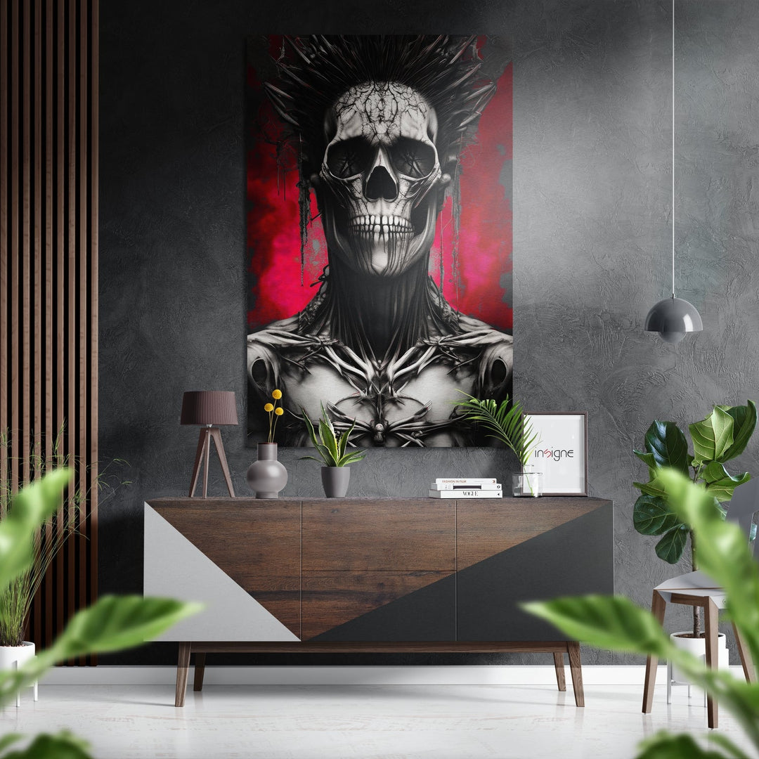 The Warrior Brushed Aluminum Dibond Wall Art.