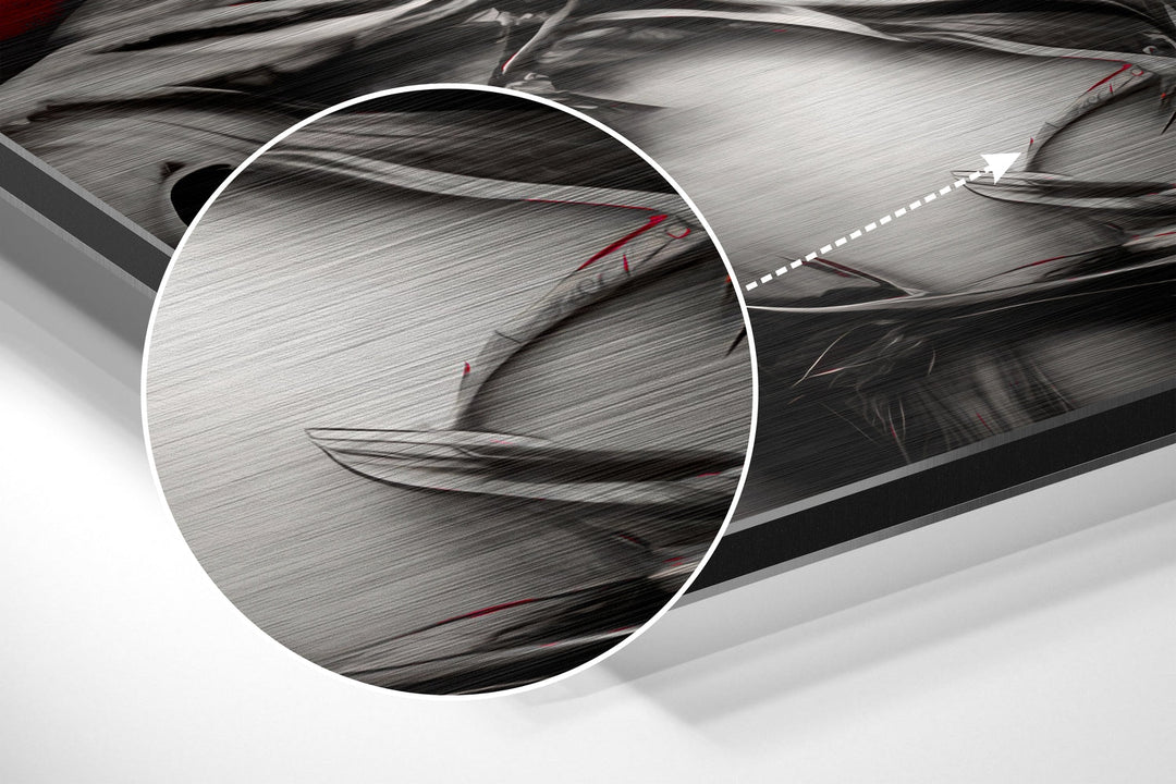 The Warrior Brushed Aluminum Dibond Wall Art.