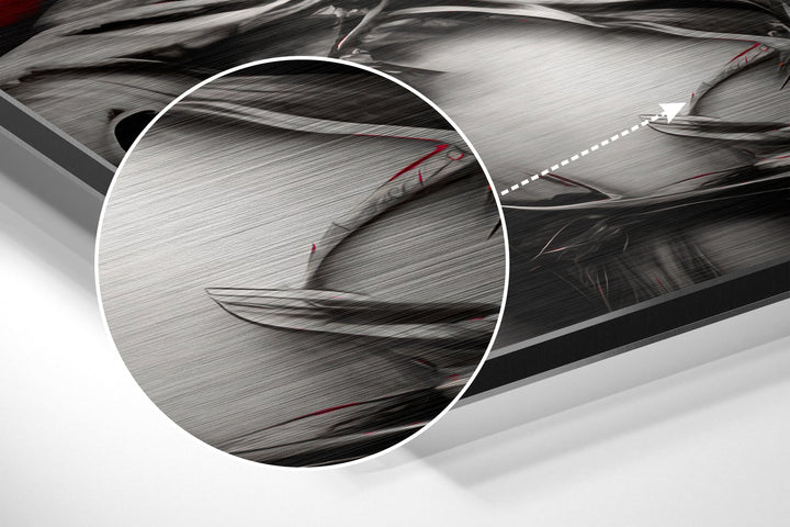 The Warrior Brushed Aluminum Dibond Wall Art.