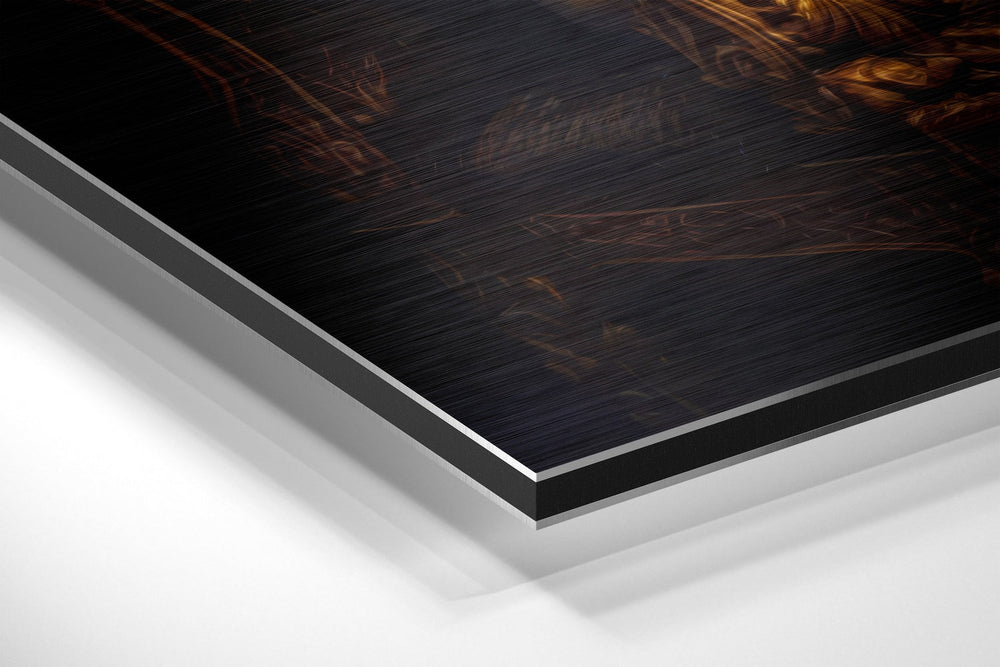 Elvis the King Brushed Aluminum Dibond Wall Art.