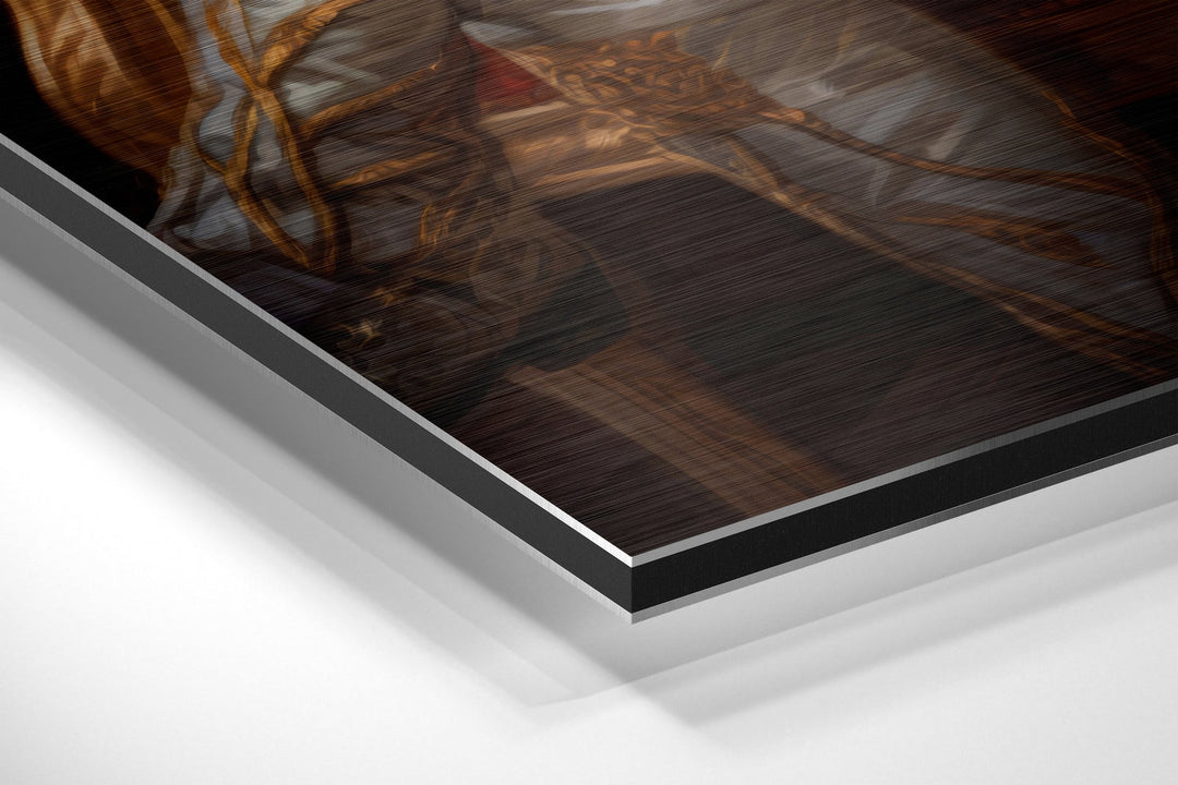 Micheal Jackson the King Brushed Aluminum Dibond Wall Art.