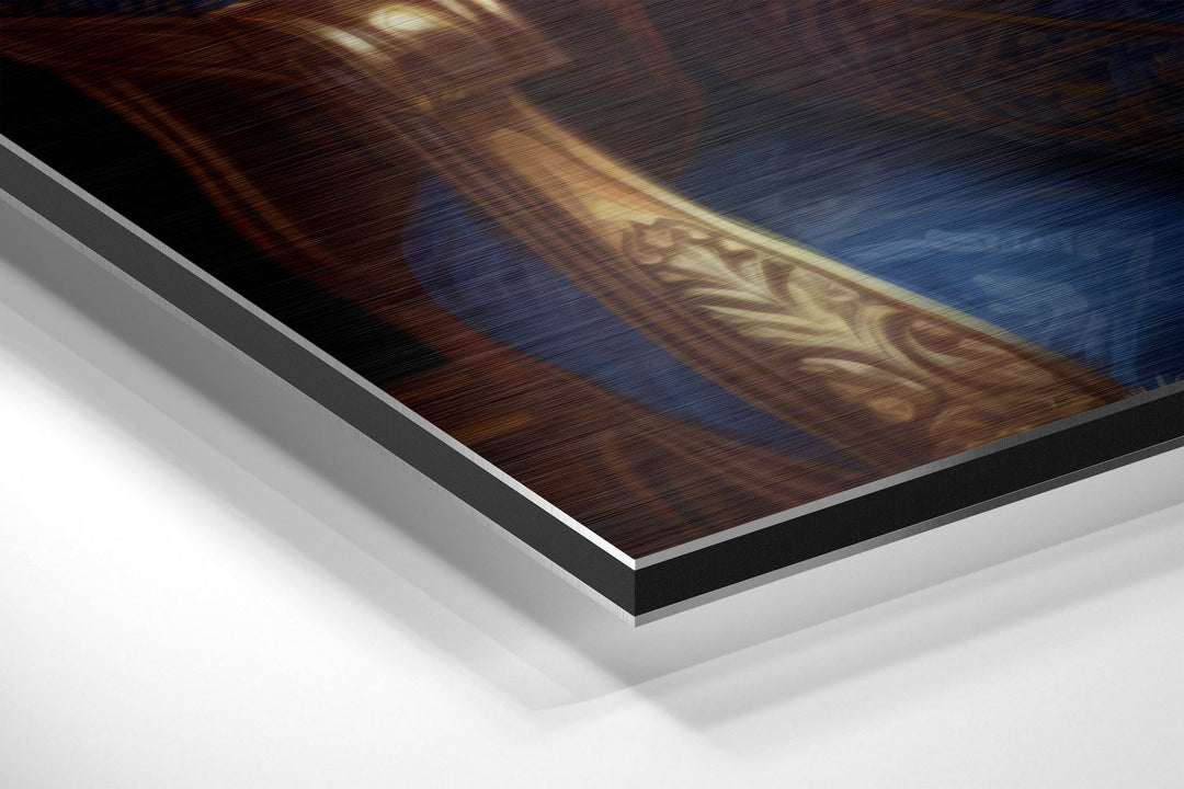 Micheal Jackson the King Brushed Aluminum Dibond Wall Art.