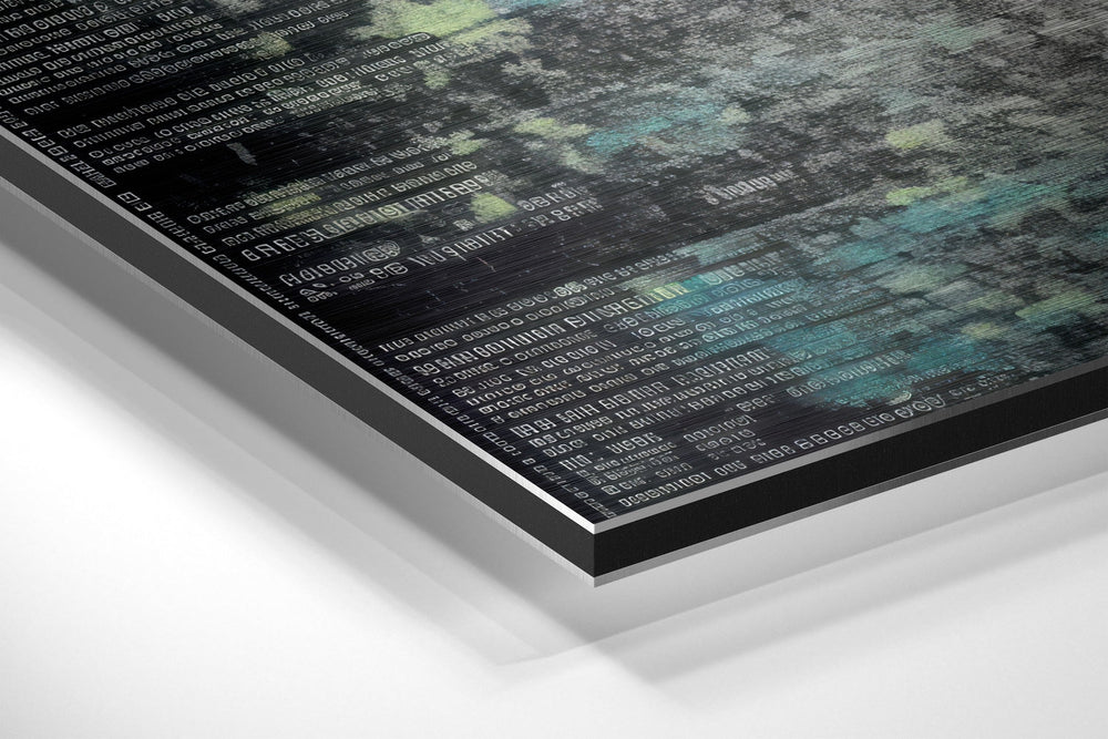 Umbrella Brushed Aluminum Dibond Wall Art.