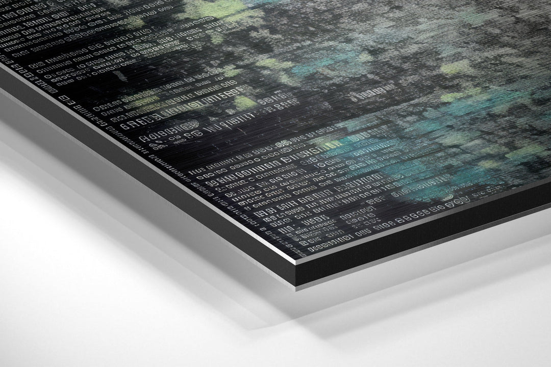 Umbrella Brushed Aluminum Dibond Wall Art.