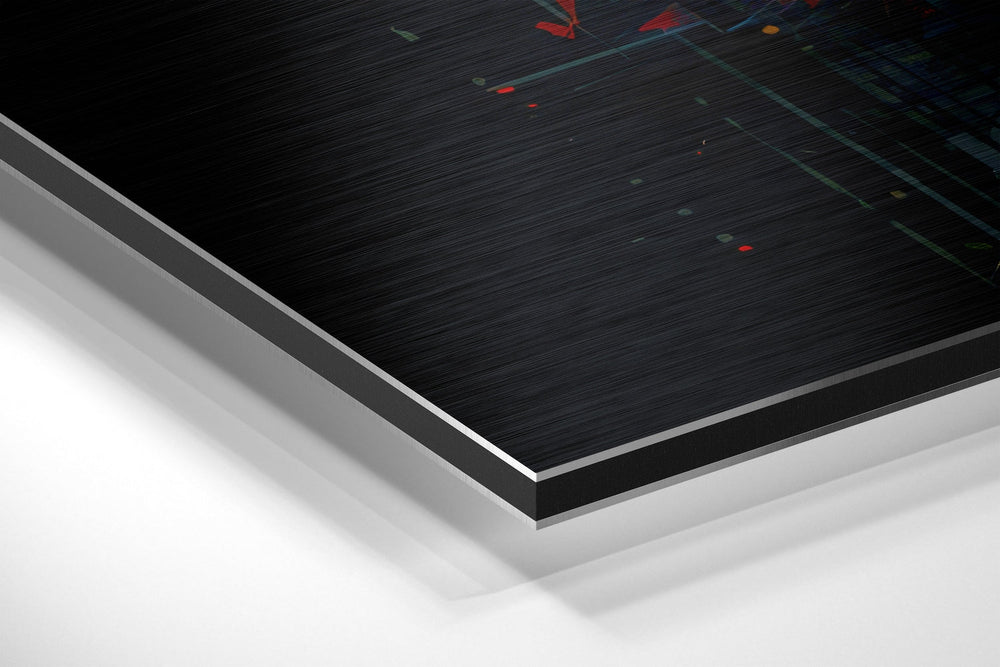 Scattering Ideas Brushed Aluminum Dibond Wall Art.