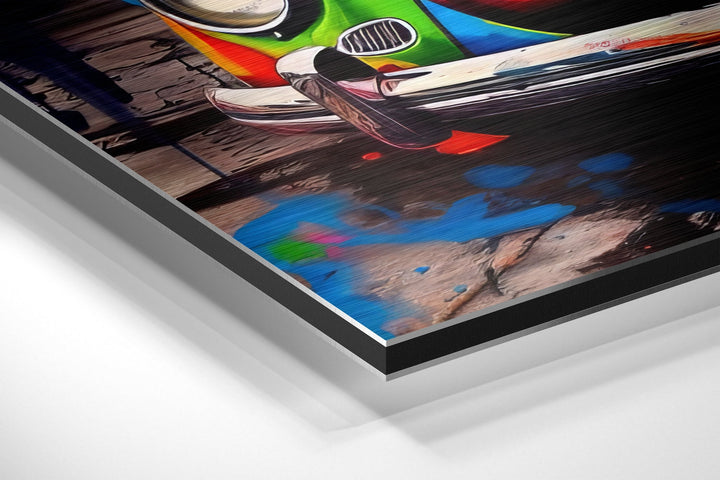 Vw  Brushed Aluminum Dibond Wall Art.
