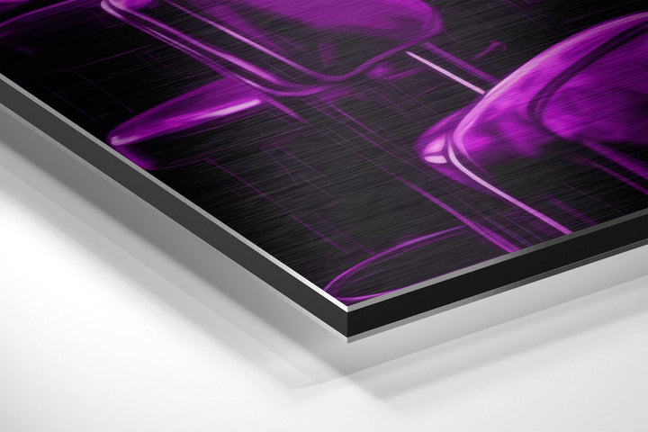 Woman in a Bar Brushed Aluminum Dibond Wall Art.