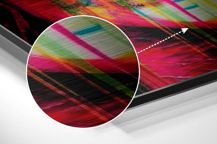 Woman Brushed Aluminum Dibond Wall Art.