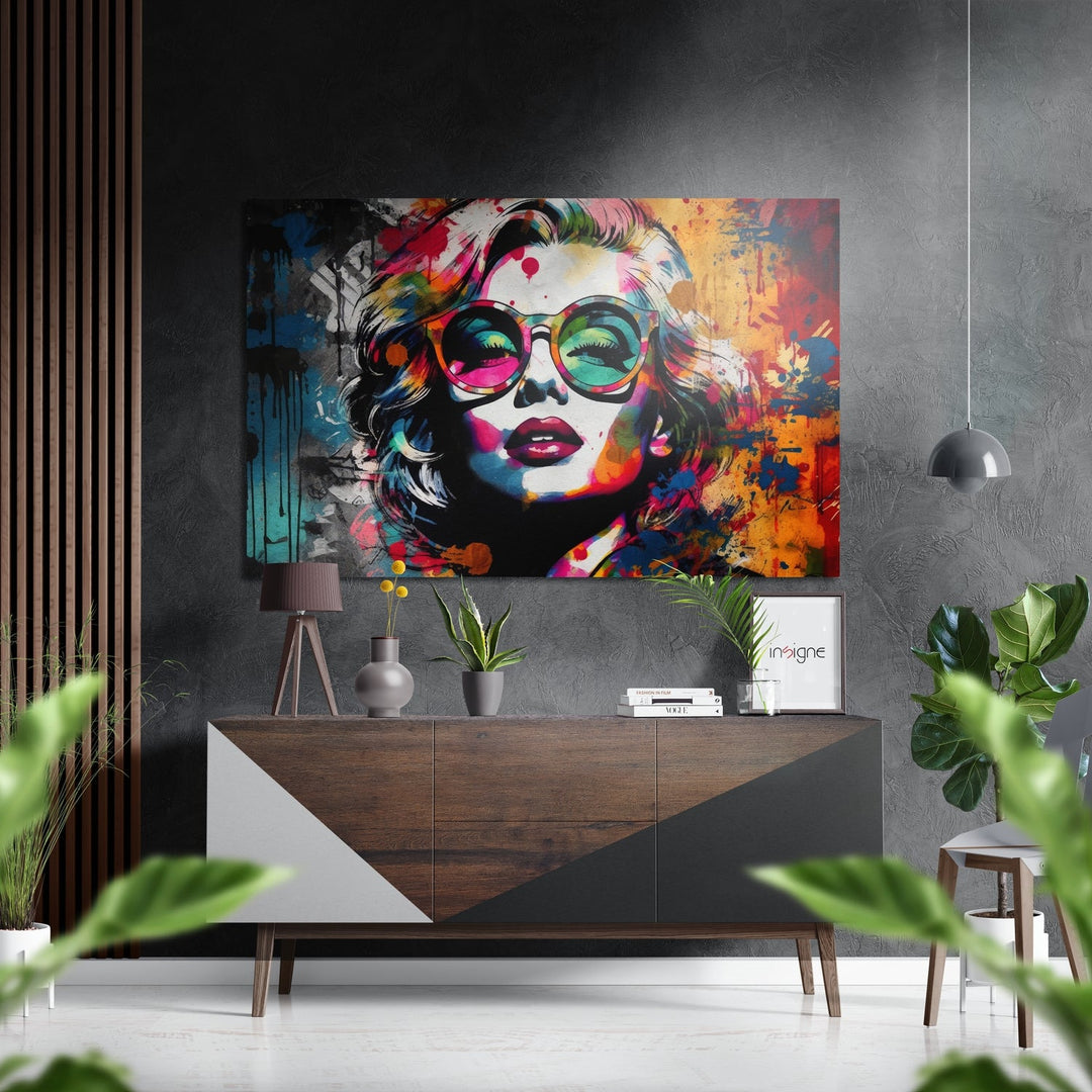 Face of Her Brushed Aluminum Dibond Wall Art.