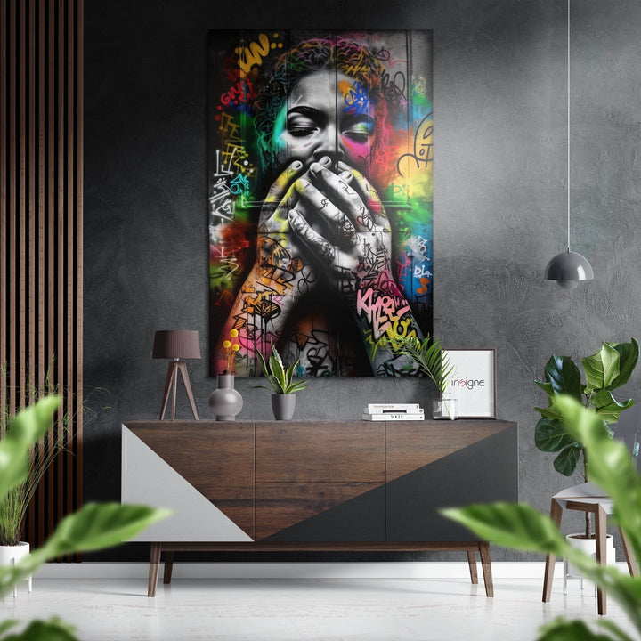 Ssshh Brushed Aluminum Dibond Wall Art.