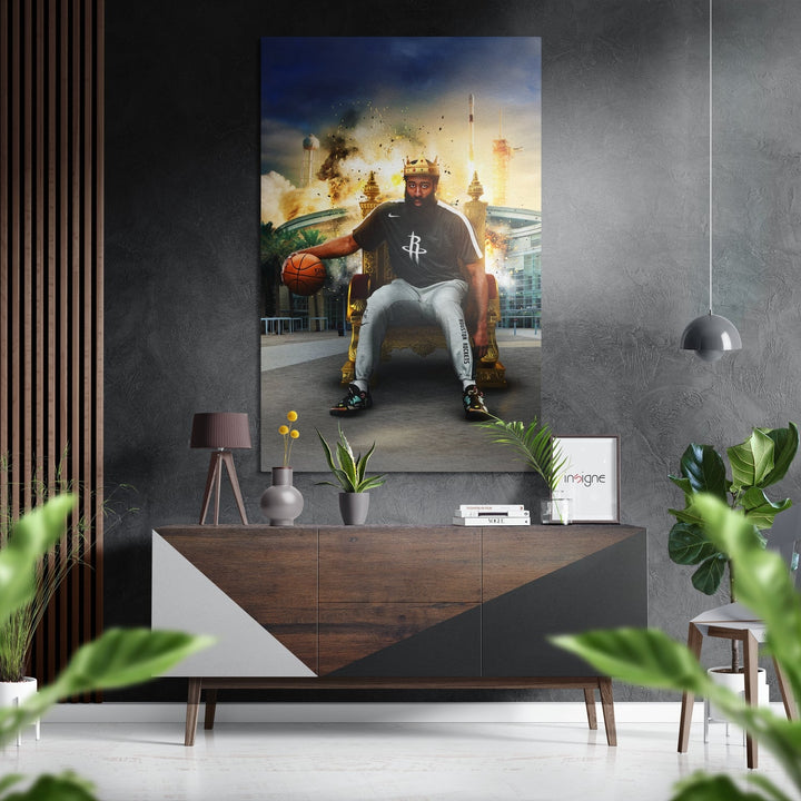 James Harden Brushed Aluminum Dibond Wall Art Insigne