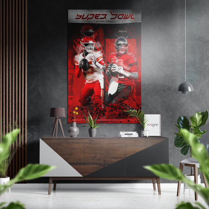 NFL Brushed Aluminum Dibond Wall Art.
