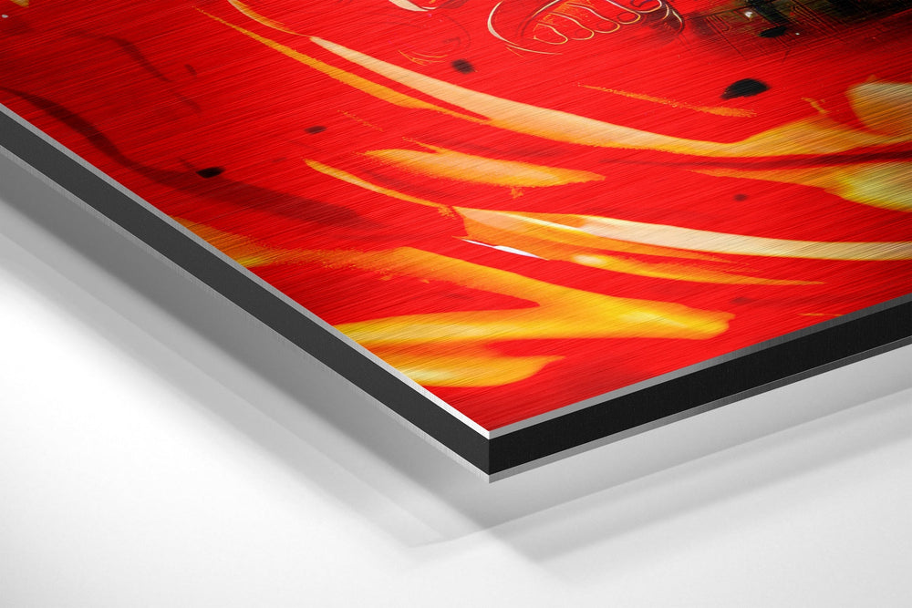 Naruto - Might Guy Brushed Aluminum Dibond Wall Art.