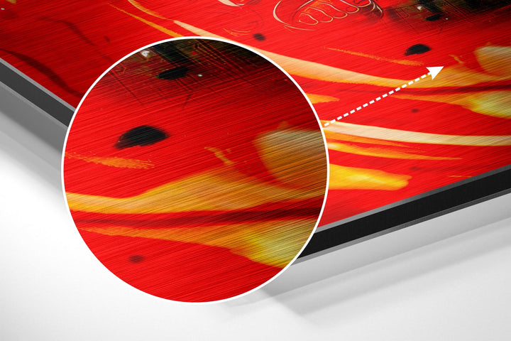 Naruto - Might Guy Brushed Aluminum Dibond Wall Art.
