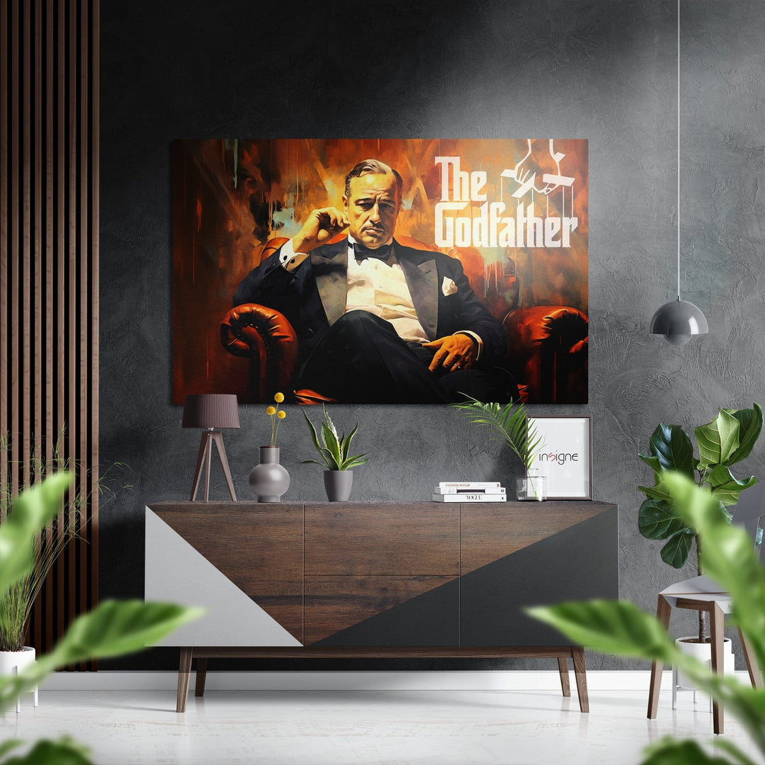 The Godfather Brushed Aluminum Dibond Wall Art.