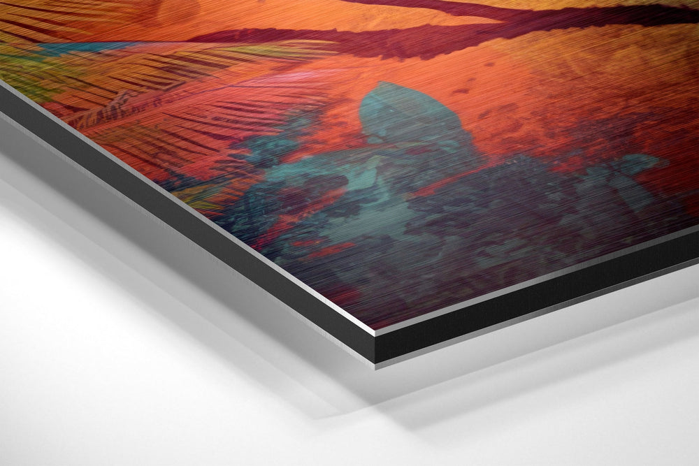 Spectacled Tiger Brushed Aluminum Dibond Wall Art.
