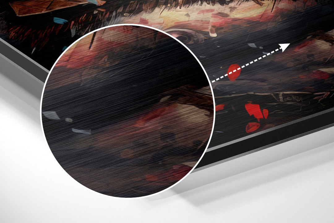 Kratos - God of War Brushed Aluminum Dibond Wall Art.