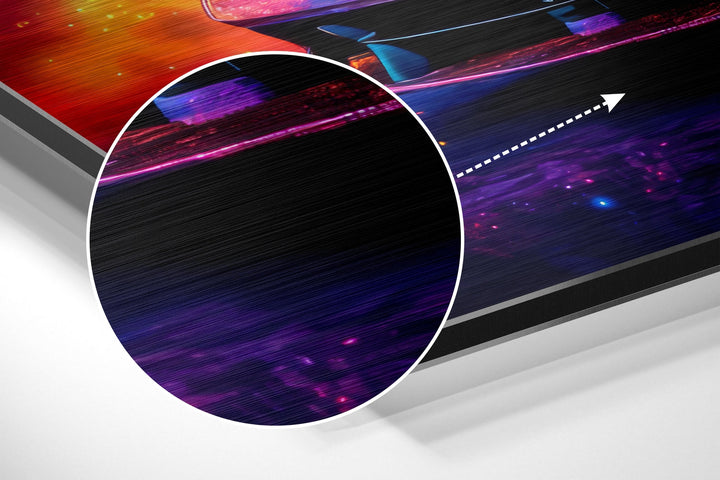 Luxury Car Brushed Aluminum Dibond Wall Art.