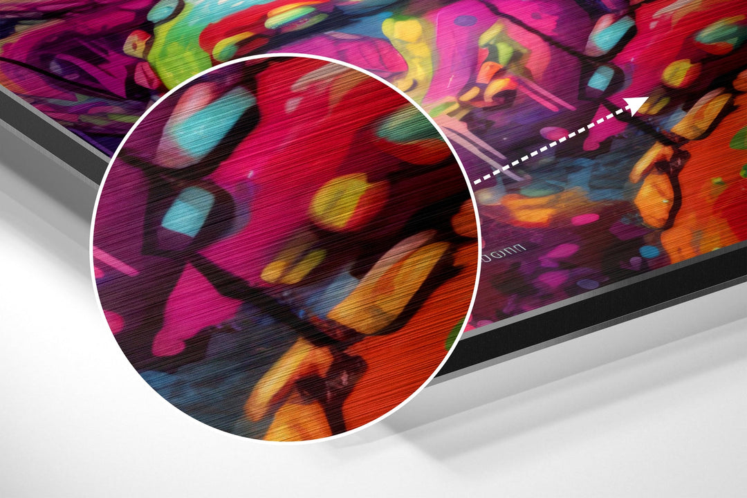 DJ Octopus Brushed Aluminum Dibond Wall Art.