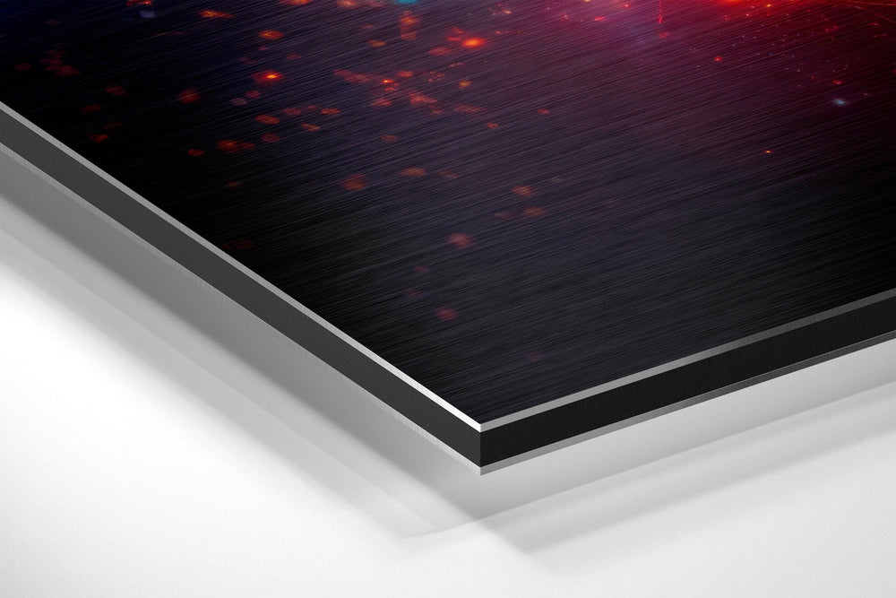 Earth Brushed Aluminum Dibond Wall Art.