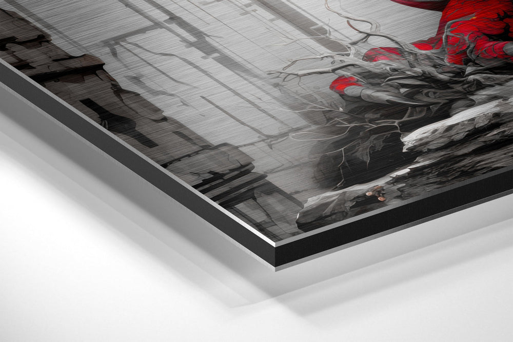 Dragon Brushed Aluminum Dibond Wall Art.
