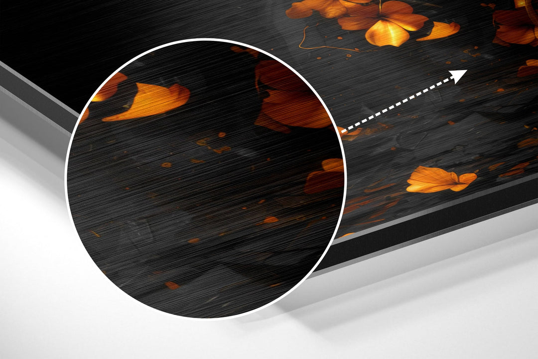 Butterfly Brushed Aluminum Dibond Wall Art.