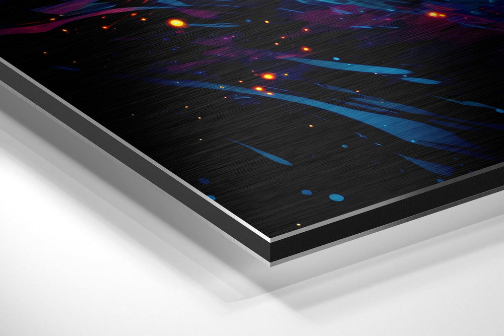 Colors of Space Brushed Aluminum Dibond Wall Art.