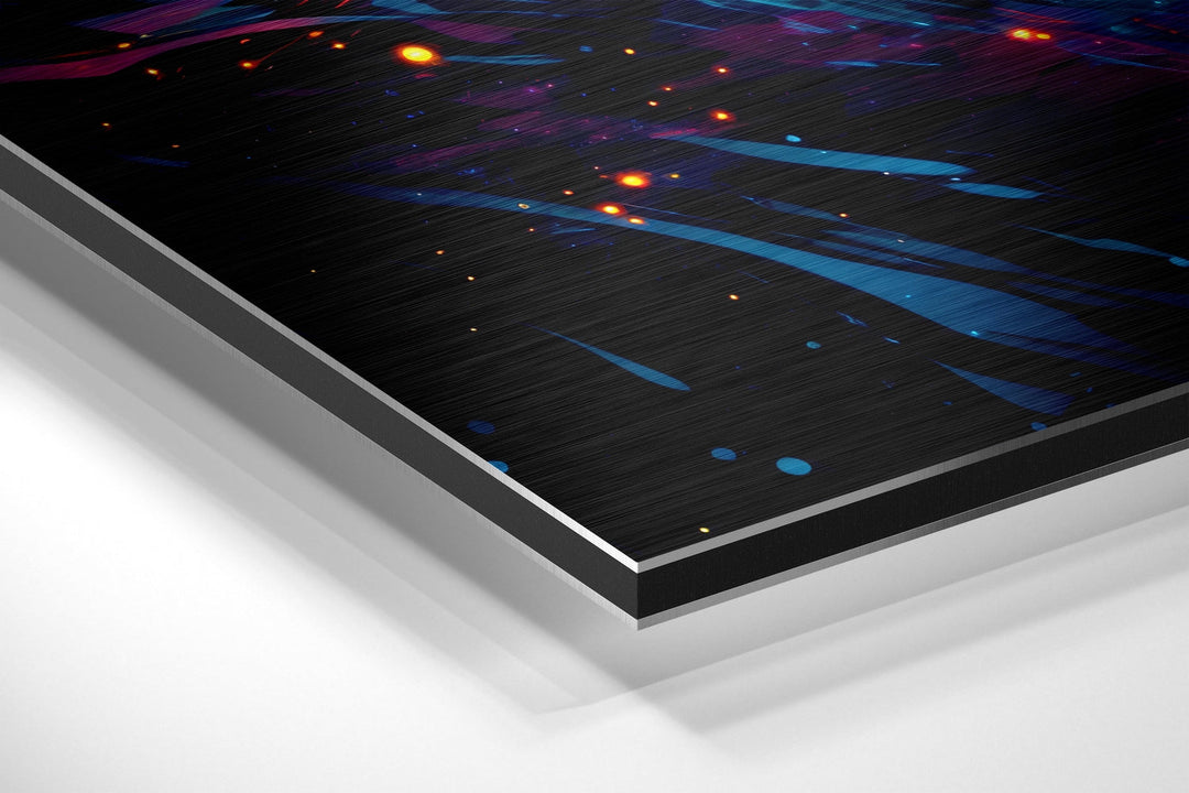 Colors of Space Brushed Aluminum Dibond Wall Art.