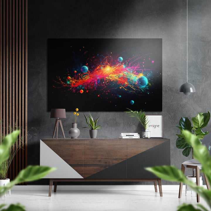 Colors of Space Brushed Aluminum Dibond Wall Art.