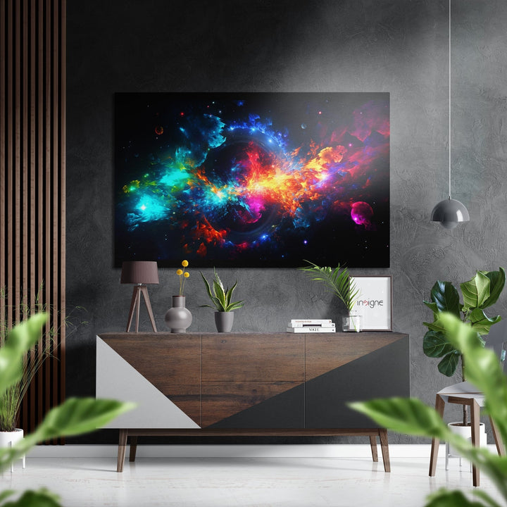 Colors of Space Brushed Aluminum Dibond Wall Art.