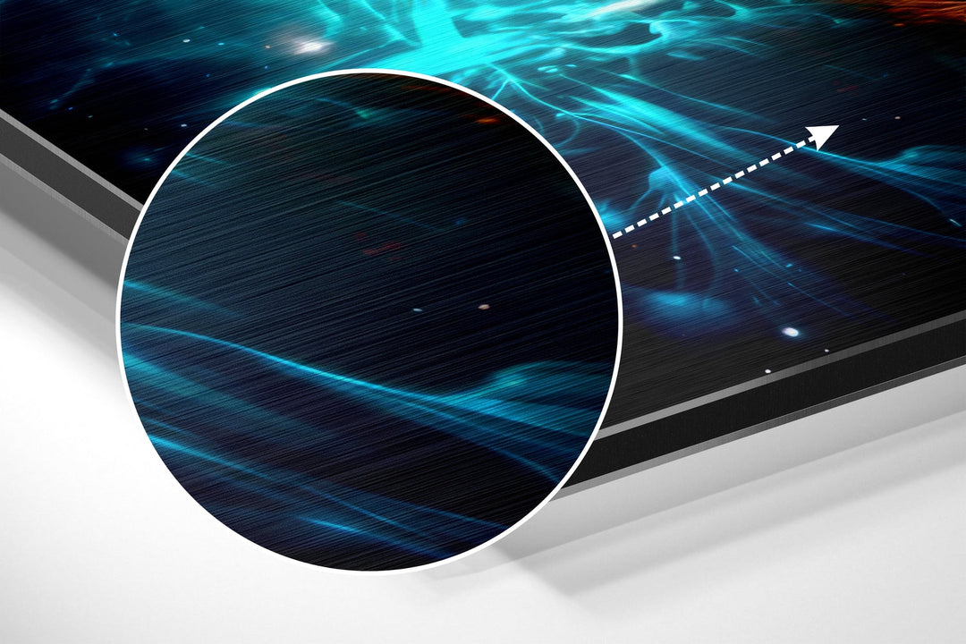 Colors of Space Brushed Aluminum Dibond Wall Art.