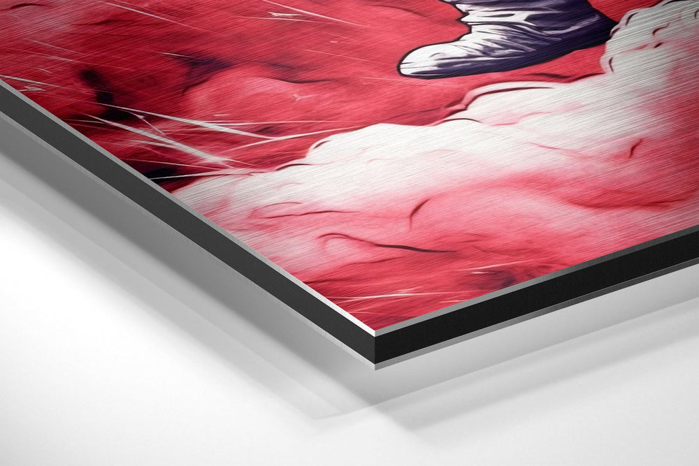 Astronaut Brushed Aluminum Dibond Wall Art.