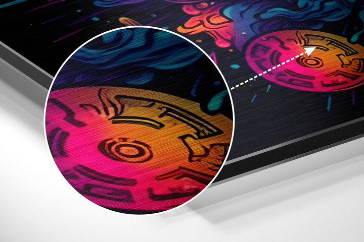 Bitcoin Brushed Aluminum Dibond Wall Art.