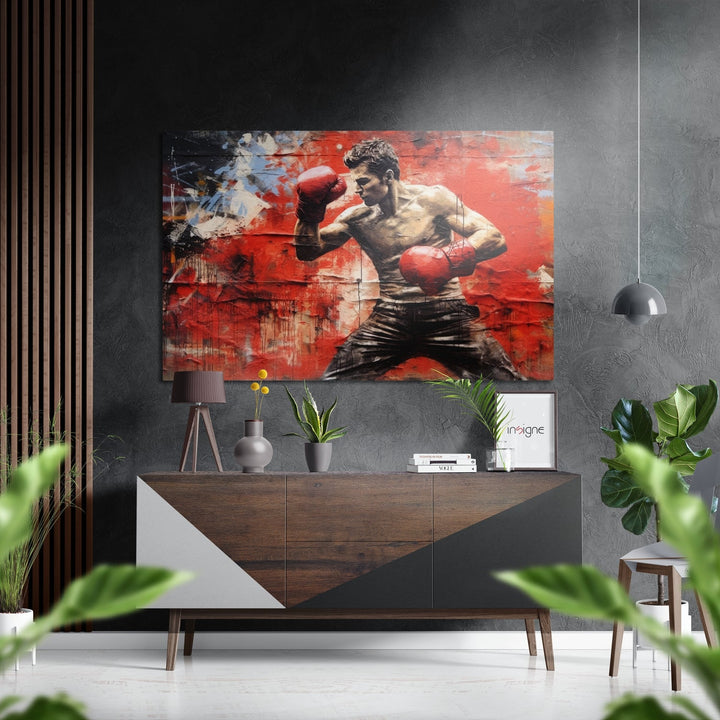 Boxer Brushed Aluminum Dibond Wall Art.