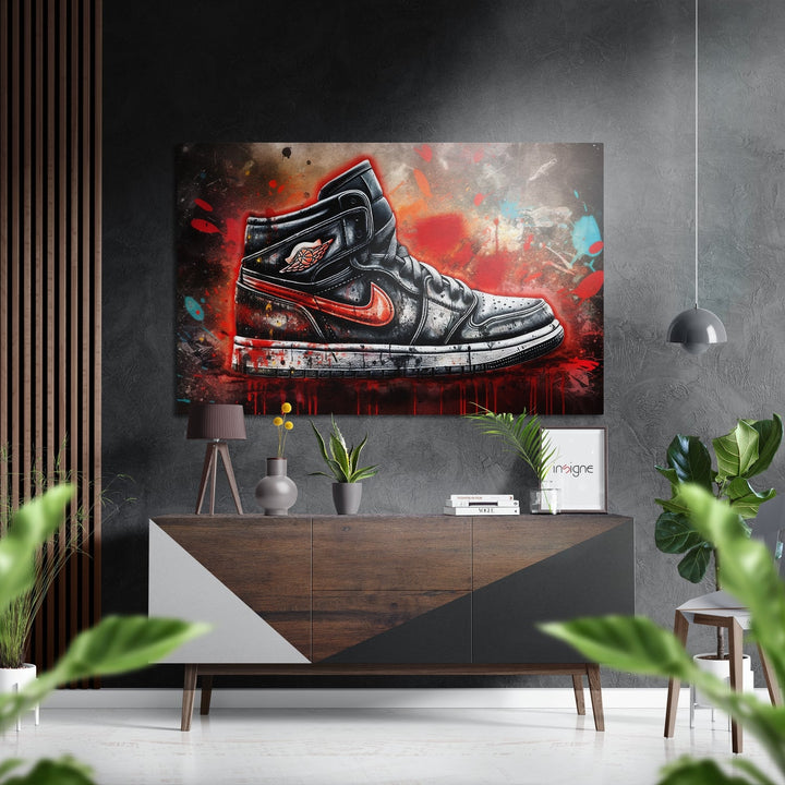Sneakers Brushed Aluminum Dibond Wall Art Insigne